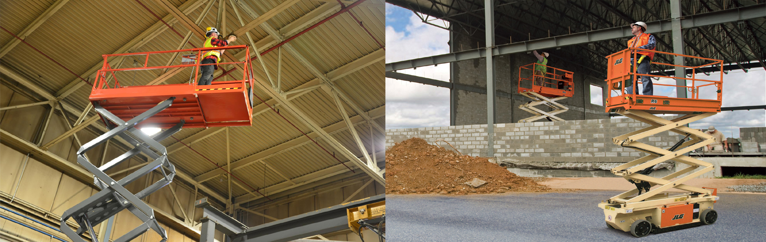 Aerial scissors lift training in Calgary