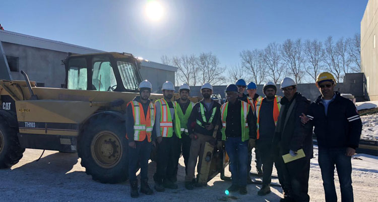 after forklift training session